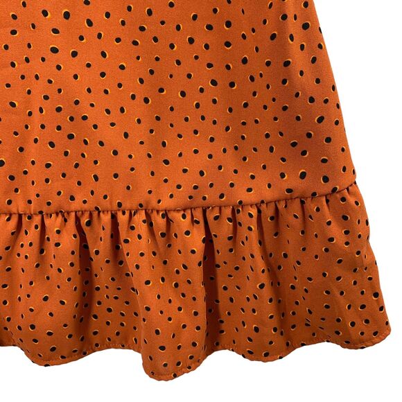 Sweet Adelyn Dress Womens Large Sundress Polka‎ Dot Ruffle Hem - Picture 5 of 7